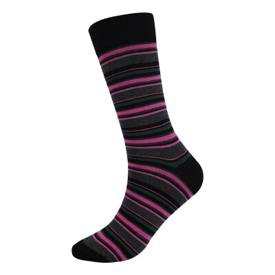 

LifeWheel Men & Women Colorful Funky Cotton Striped Pattern Long Dress Crew Socks For Thick Autumn Winter Business Casual