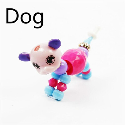 

Colorful Plastic Charm Bracelets Bangles For Little Girls Children Magic Animal Bracelets Deformation Bracelet