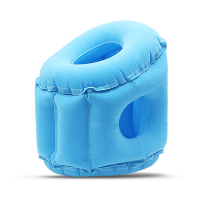 

Travel Pillow Inflatable Pillows Air Soft Cushion Trip Portable Innovative Products Blue  Push Type