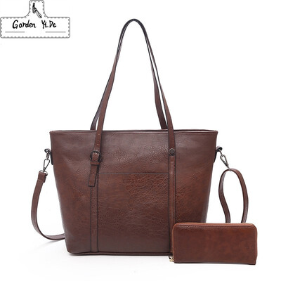 

2019 Large Capacity Women Bags Shoulder Tote Bags bolsos Women Messenger Bags With Wallet Famous Designers Leather Handbags Sac