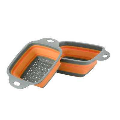 

Square Draining Outdoor Home Kitchen Collapsible Stretch Storage Vegetable Fruits Basket