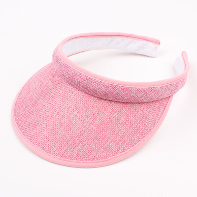 

Kids Summer Sun Visors Cap Empty Top Broad Wide Brim Topless Headband Children Hat Headwear