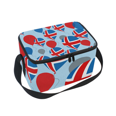 

ALAZA Lunch Box Insulated Flag Balloons Lunch Bag Large Cooler Tote Bag for Men Women