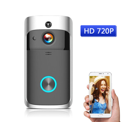 

WiFi Smart Wireless Security DoorBell Smart HD 720P Visual Intercom Recording Video Door Phone Remote Home Monitoring Night Vision