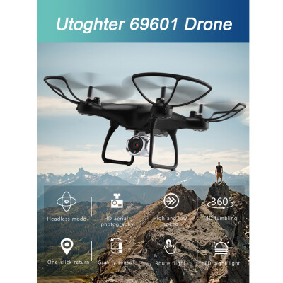 

Utoghter 69601 720P Wide Angle Camera Wifi FPV Drone Voice Control Altitude Hold 3D Flip Headless RC Quadcopter