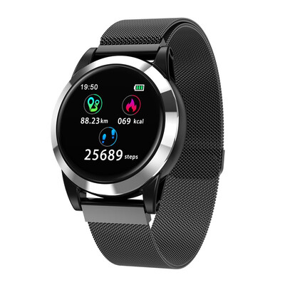 

Smart Watch R15 Men Android IOS Smartband Heart Rate Fitness Bracelet Sleep Monitor Fitness Tracker Color Screen Round Wristband