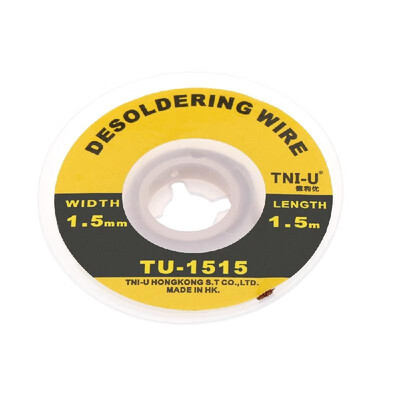 

TNI-U TU-1515 15mm Solder Wick Precision Desoldering Wire Braid Handy Soldering Wick
