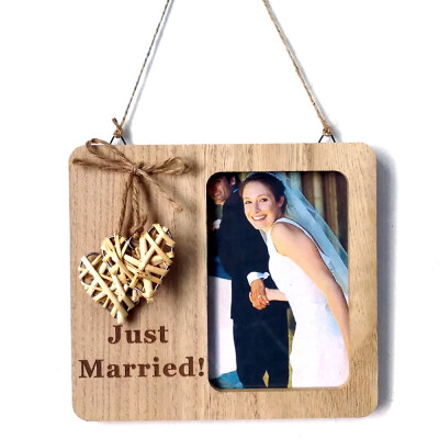 

Distressed Wooden Picture Frame Solid Wood Rustic Wall Hanging Decoration Photo Frame Engagement Anniversary Gifts 46