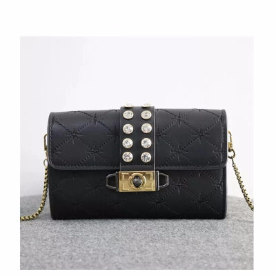 

2019 New Design Women Fashion Chic Girl New pattern Rhinestone diamond Chain bag young ladies handbag