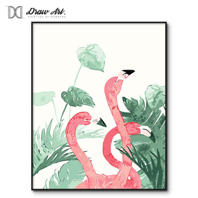 

Europe Animal Poster Flamingo Painting by numbers DIY Oil Picture by Numbers Wall Coloring by number Digital Painting Art