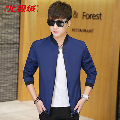 

Arctic velvet Bejirong jacket mens jacket 2019 spring new youth thin section Korean casual jacket mens baseball uniform 6707 blue M