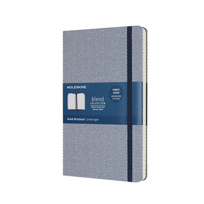 

MOLESKINE Notebook Business Office Stationery Hard Surface Horizontal Large Notepad Blend Stripe Series Blue
