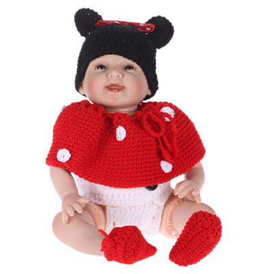 

Baby Infant Cute Cartoon Mouse Crochet Knitting Costume Soft Adorable Clothes Photo Photography Props for 0-6 Month Newborn