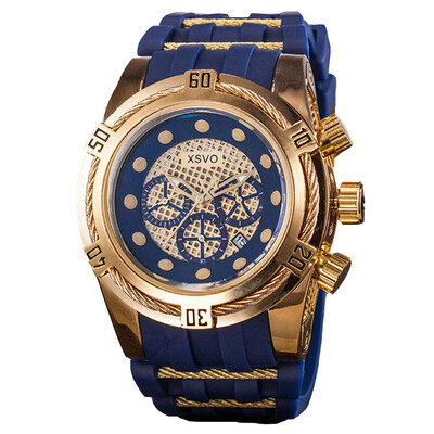 

XSVO Men Luxury Fashion Large Dial Cool Military Wrist Watch