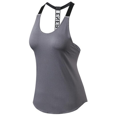 

New Women Girls Gym Yoga Vest Sportswear Sleeveless Backless Fitness Tights Run Sports Tank Tops