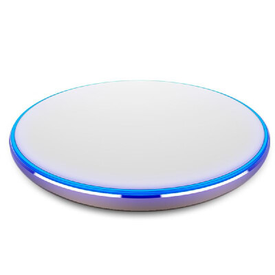 

Wireless Fast Charger Qi Wireless Charger Charging Pad Universal Fast Phone Charge Base Ultra Thin Metal Round Shape for SSamsung