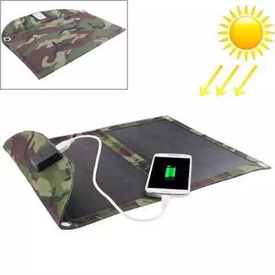 

10W Solar Panel Charger High Efficiency Portable Foldable USB Charger Camouflage versionfour pieces