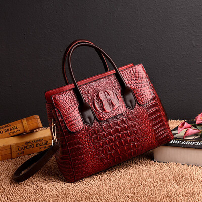 

Winter New pattern Europe&America fashion Crocodile pattern Maam Single shoulder Slanting Handbag