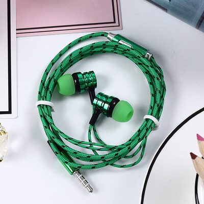 

EKOSA In-ear Earphone For Xiaomi phone Auriculares Fone De Ouvido Hifi electroplating Braided Wire Earphones Audifonos Ecouteur