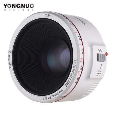 

YONGNUO YN50mm F18 II Standard Prime Lens Large Aperture Auto Focus 035 Closest Focal Length for Canon EOS 5DII 5DIII 5DS 5DSR