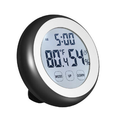 

°C°F Digital Thermometer Hygrometer Temperature Humidity Meter Alarm Clock Touch Key with Backlight