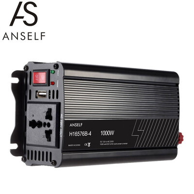 

Anself 1500W DC12V to AC220-240V AC Household Solar Power Inverter Converter Modified Sine Wave Form