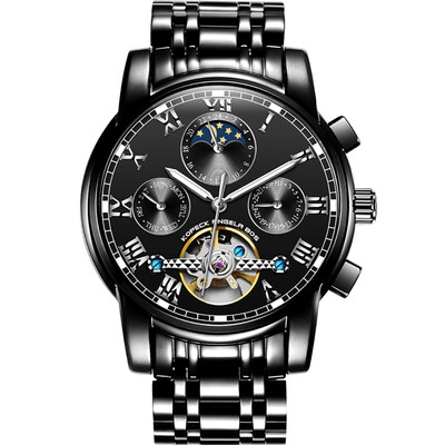 

Angela Bos 9022G Watch Men Automatic Mechanical Movement Wrist Watch Waterproof Calendar Luminous Watch for Men