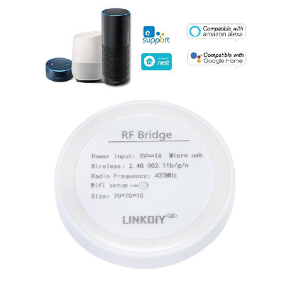 

SONOFF RF Bridge 433MHz Smart Home Automation Module Wifi Wireless Switch Universal Timer DIY Convert 433MHz RF Remote Controllers