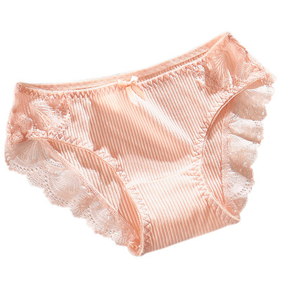 

Japanese thread cotton girl underwear Sexy lace low waist seamless breathable women briefs