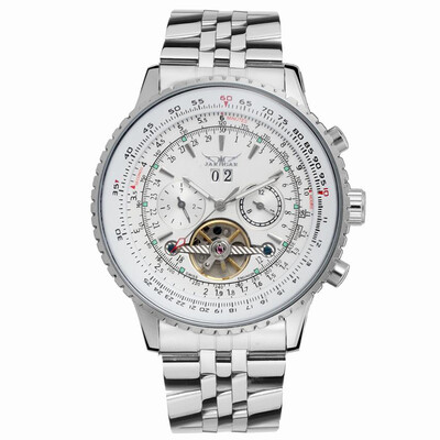 

JARAGAR Fashion Automatic Mechanical Watch Stainless Steel Strap Men Wrist Watch