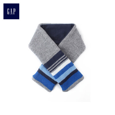 

GAP flagship store childrens clothing boy baby boy crazy color striped fleece scarf 383613 Tibetan blue stripes ONESIZE
