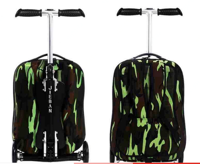 

Sports scooter pull lever case backpack student bag business travel boarding case suitcase detachable by turning
