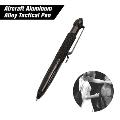 

B2 Tactical Pen Self Defense from Badass EDC Tool for Survival Military Police Grade Weapon Aircraft Aluminum Glass Breaker Diamo