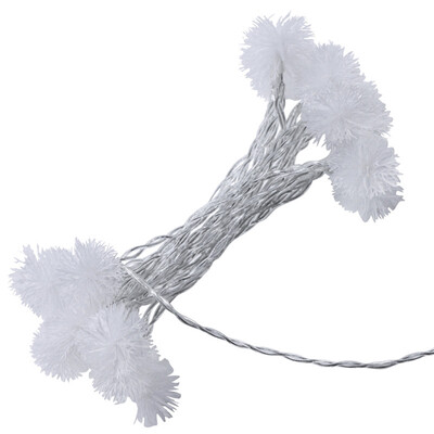 

LED Snow Pompon Fairy Christmas Party Wedding Garden Decoration DIY String Light