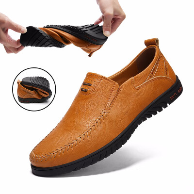 

Big Size New Arrival Split Leather Men Casual Shoes Fashion Top Quality Driving Moccasins Slip On Loafers Men Flat Shoes 3747