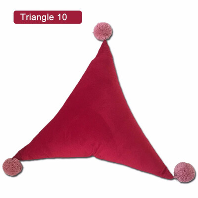 

New Simple Soft Velvet Pillow Seat Back Cushions TriangleRectangle Sofa Chair Home Living Room Car lumbar Decorative Pillows