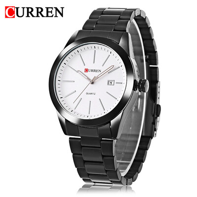

Curren 8091 Male Quartz Watch Calendar Luminous Water Resistance Stainless Steel Band Wristwatch