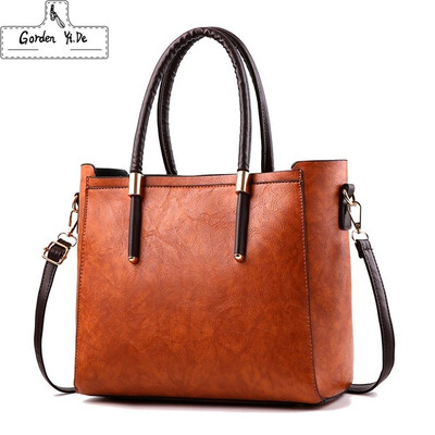 

2019 Women Bag Handbag Tote Over Shoulder Crossbody Autumn Winter Leather Big Brand Black Letter Casual Designer Female Bolsas
