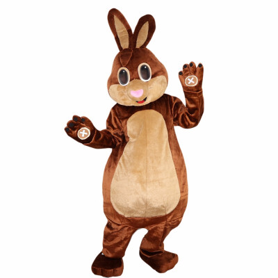 

LangtengBrown Rabbit Bunny Mascot Costume Cartoon Cosplay Party Halloween Christmas Festival Performance