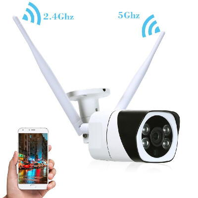 

1080P HD Bullet 24Ghz 5Ghz Dual Band WIFI Camera Outdoor Weatherproof Wireless IP Camera 20MP 4pcs Array IR Leds Support Phone A