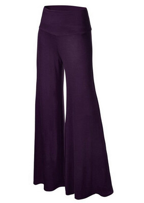 

FITTOO Womens Comfy High Waist Harem Pants Casual Dress Flowy Full Length Long Wide Leg Trousers
