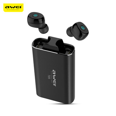 

Awei T85 TWS Twins True Wireless Bluetooth V50 Earbuds with Charging Base