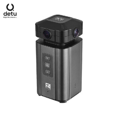 

Detu F4 Plus Professional 4 Lenses VR 360° Camera F22 Aperture 8K Panoramic Photo Video Shooting Real-time Panorama Preview CES I