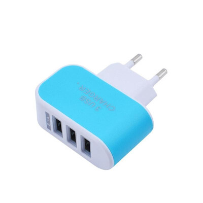 

Universal 3 Ports USB Wall Charger Home Travel AC Charger Adapter EU-Plug for Tablets Smartphones