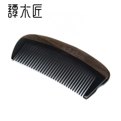 

Tan Carpenter Horn Comb CGHJ0604 Comb Handle Wood Comb Horn Horn Comb