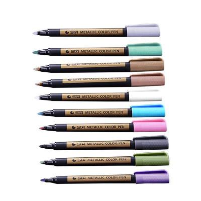 

10pcsset Metallic Color Pen Marker Pens Paint Pen for Ceramic Painting Photo Album Card Making DIY Craft Art Supplies