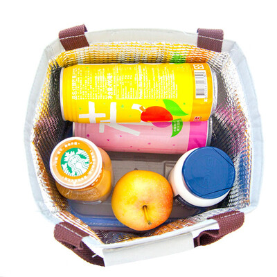 

Yello mystery yeluomi lunch box lunch box bag double aluminum foil insulation bag portable lunch bag student insulation lunch bag waterproof thickening