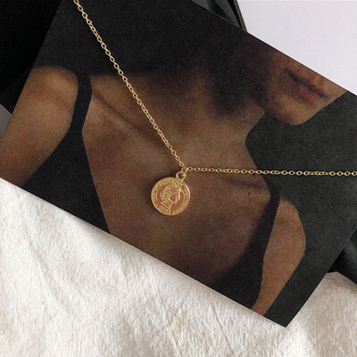 

NeillieN European&American necklace new fashion necklace metal gold coin necklace coin pendant coin clavicle chain torque