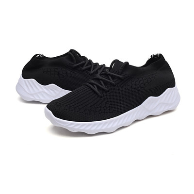 

2018 hollow breathable womens shoes a pedal lazy shoes female students flying woven mesh running shoes students slip wear-resista