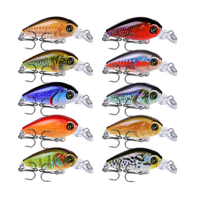 

10PCS Topwater Wobbler Mini Fishing Lure 4G Artificial Painted Hard Crank Bait